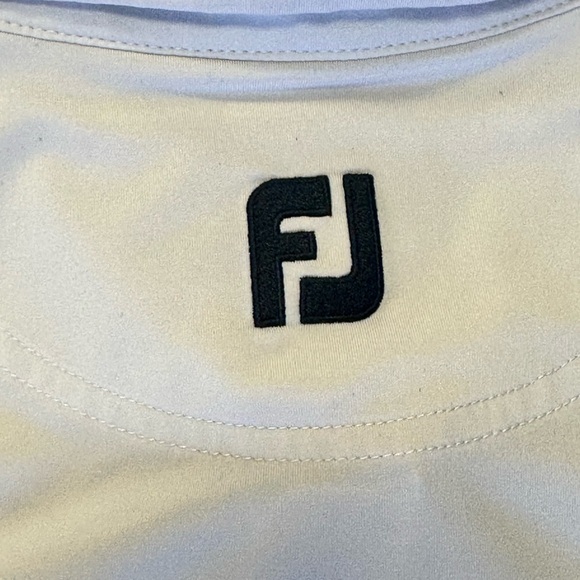 FOOTJOY BLUE STRIPED CUSTOM SHORT SLEEVE GOLF POLO SHIRT L WHISPERING PINES GC - Picture 6 of 6